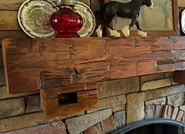 Shelf over fireplace